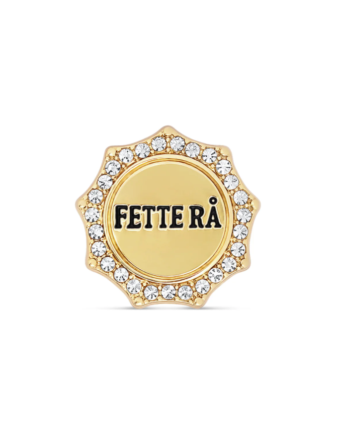 "Fette rå" button cover