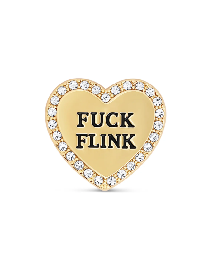 "Fuck Flink" button cover