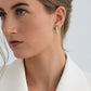 Pearl Huggie Hoops