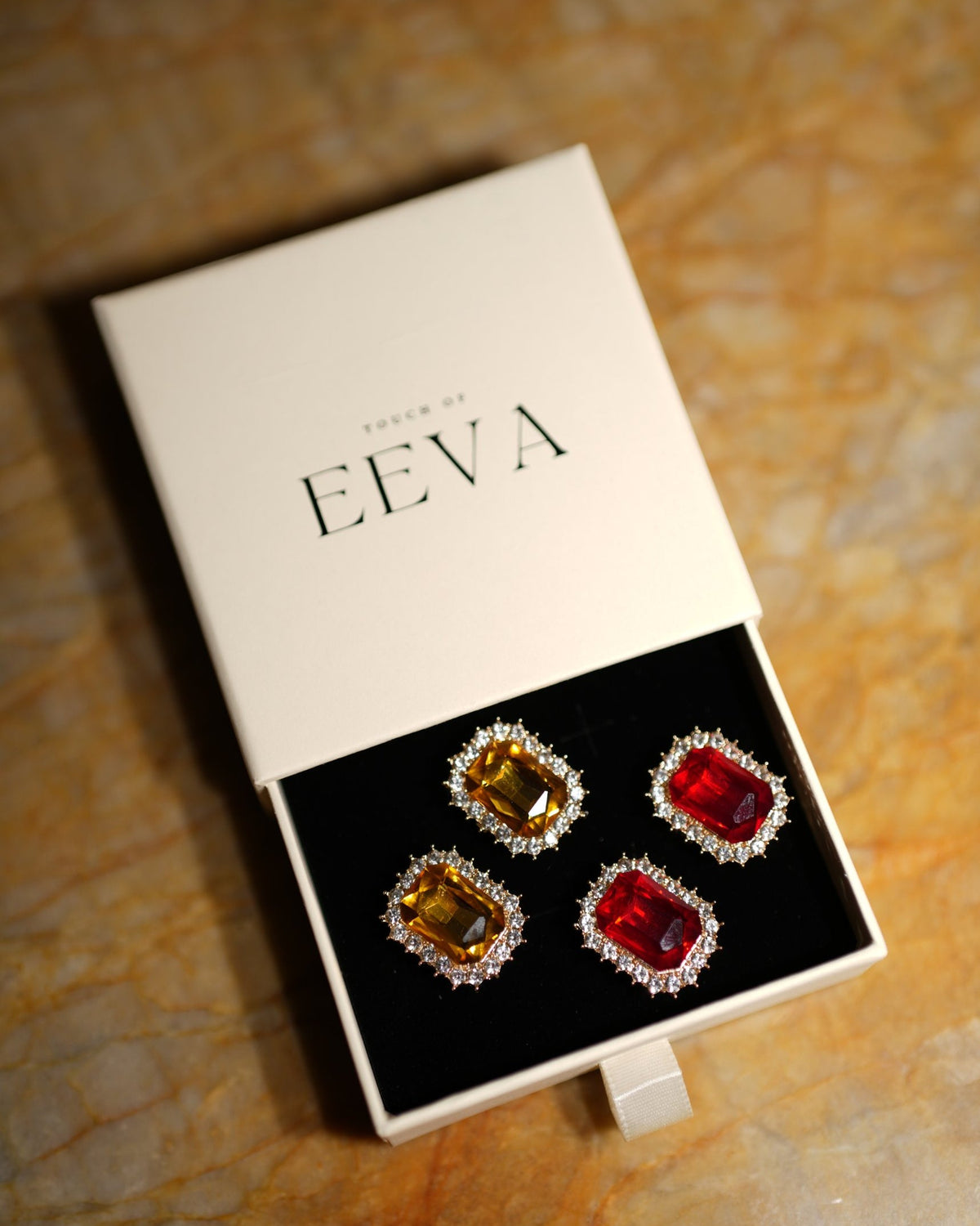 Touch of EEVA gift box med button covers