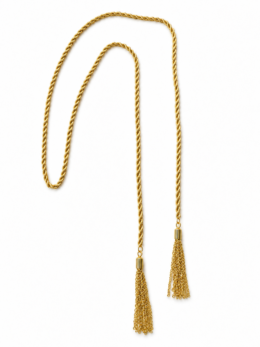 Rope Tassel Necklace – Gold