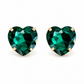 Vintage Emerald Heart button cover