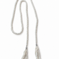 Pearl Tassel Necklace – Silver