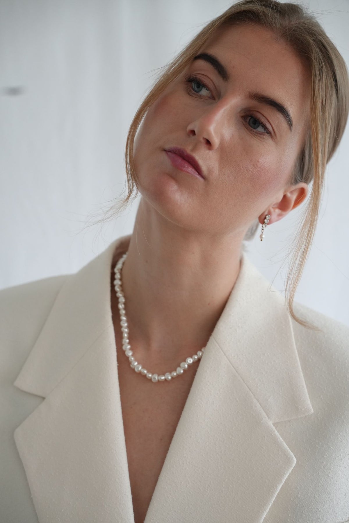 Crystal Pearl Drop Earrings