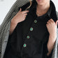 Grace Emerald button cover | One set